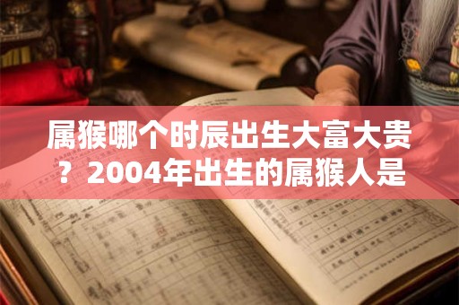 属猴哪个时辰出生大富大贵？2004年出生的属猴人是什么命？