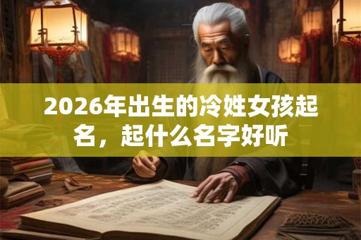 2026年出生的冷姓女孩起名，起什么名字好听