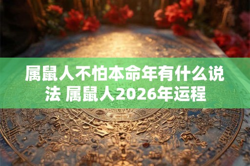 属鼠人不怕本命年有什么说法 属鼠人2026年运程 属鼠人不怕本命年有什么说法 属鼠人2026年运程