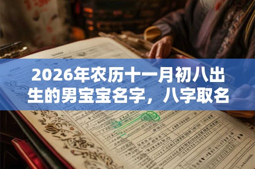2026年农历十一月初八出生的男宝宝名字，八字取名