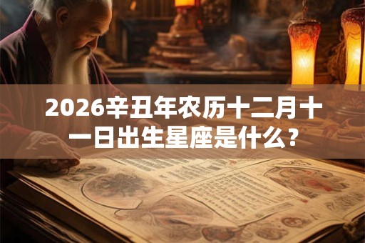 2026辛丑年农历十二月十一日出生星座是什么？