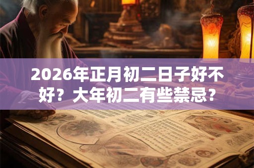2026年正月初二日子好不好？大年初二有些禁忌？