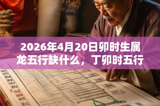 2026年4月20日卯时生属龙五行缺什么，丁卯时五行缺什么