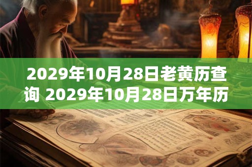 2029年10月28日老黄历查询 2029年10月28日万年历黄道吉日 2029年10月28日老黄历查询 2029年10月28日万年历黄道吉日