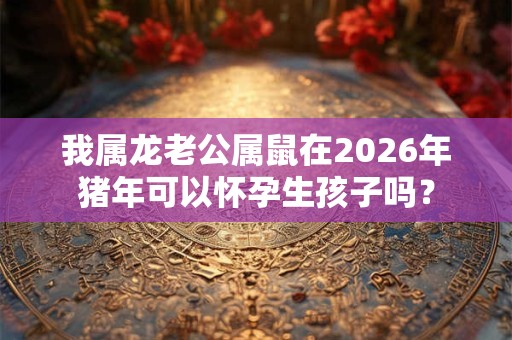 我属龙老公属鼠在2026年猪年可以怀孕生孩子吗？