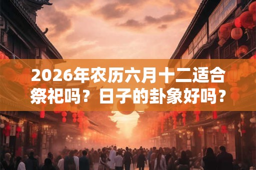 2026年农历六月十二适合祭祀吗？日子的卦象好吗？