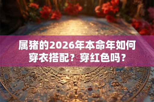 属猪的2026年本命年如何穿衣搭配?穿红色吗? 属猪的2026年本命年如何穿衣搭配?穿红色吗?
