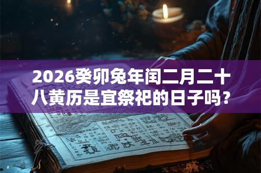 2026癸卯兔年闰二月二十八黄历是宜祭祀的日子吗？