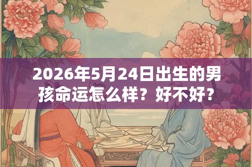 2026年5月24日出生的男孩命运怎么样？好不好？