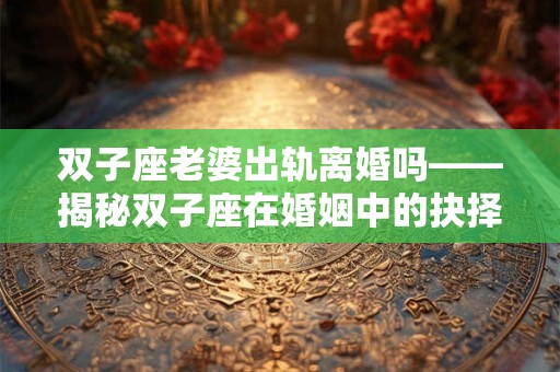 双子座老婆出轨离婚吗——揭秘双子座在婚姻中的抉择