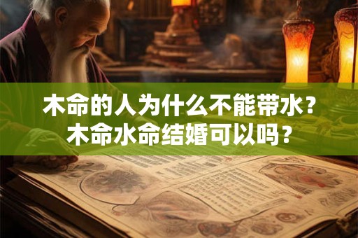 木命的人为什么不能带水？木命水命结婚可以吗？