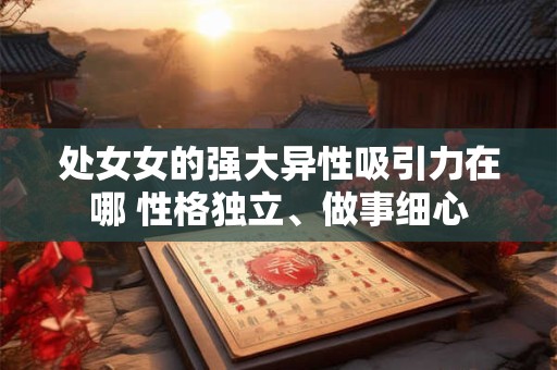 处女女的强大异性吸引力在哪 性格独立、做事细心
