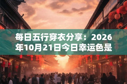 每日五行穿衣分享：2026年10月21日今日幸运色是什么