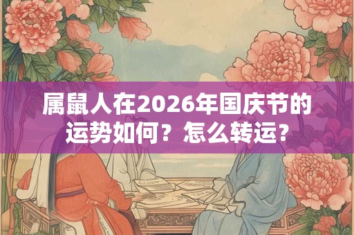 属鼠人在2026年国庆节的运势如何？怎么转运？