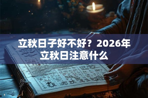 立秋日子好不好？2026年立秋日注意什么