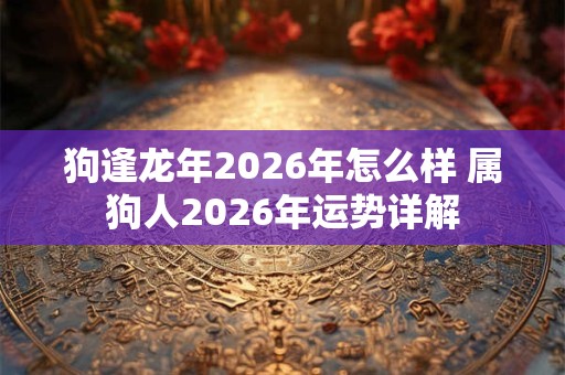 狗逢龙年2026年怎么样 属狗人2026年运势详解