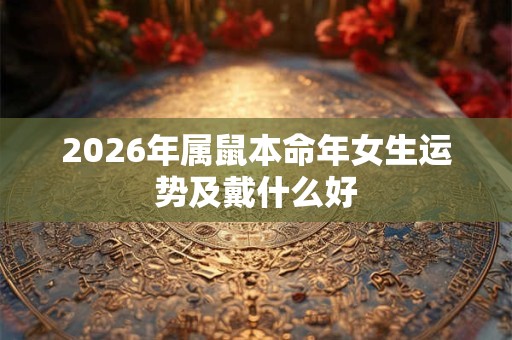 2026年属鼠本命年女生运势及戴什么好 2026年属鼠本命年女生运势及戴什么好