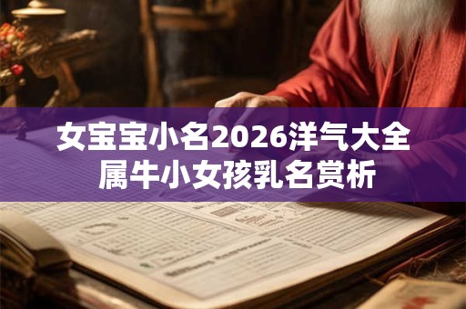 女宝宝小名2026洋气大全 属牛小女孩乳名赏析