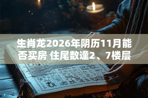 生肖龙2026年阴历11月能否买房 住尾数逢2、7楼层吉利