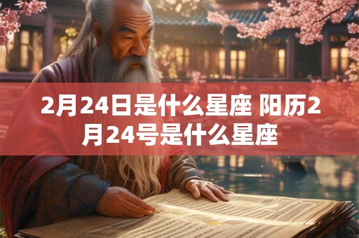 2月24日是什么星座 阳历2月24号是什么星座 2月24日是什么星座 阳历2月24号是什么星座