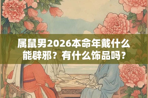 属鼠男2026本命年戴什么能辟邪？有什么饰品吗？