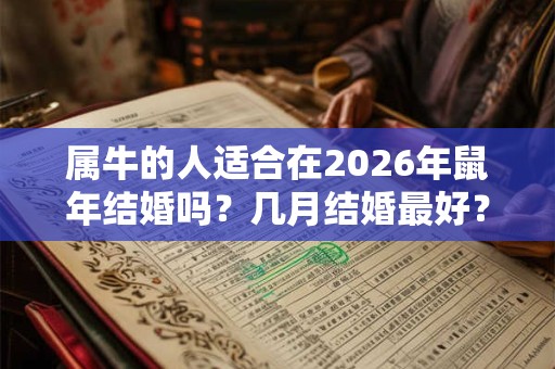 属牛的人适合在2026年鼠年结婚吗？几月结婚最好？