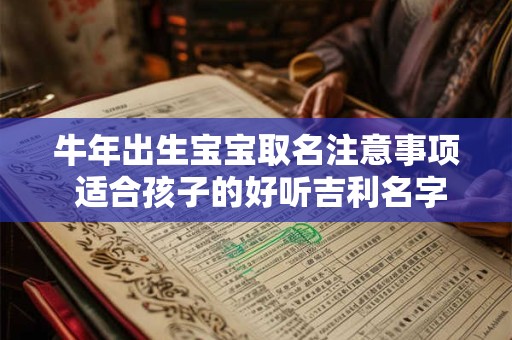 牛年出生宝宝取名注意事项 适合孩子的好听吉利名字