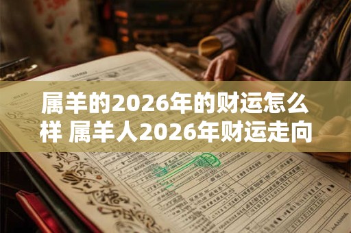 属羊的2026年的财运怎么样 属羊人2026年财运走向