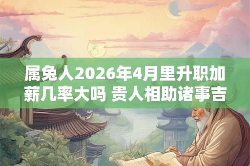 属兔人2026年4月里升职加薪几率大吗 贵人相助诸事吉祥