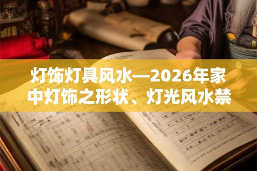 灯饰灯具风水—2026年家中灯饰之形状、灯光风水禁忌！