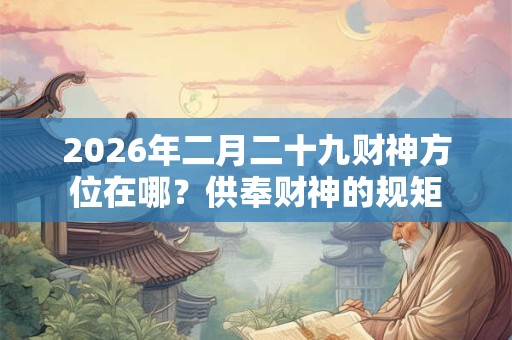 2026年二月二十九财神方位在哪？供奉财神的规矩