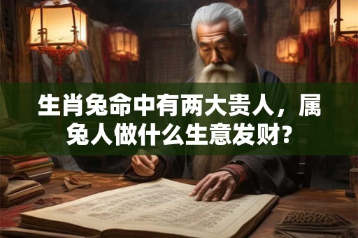 生肖兔命中有两大贵人，属兔人做什么生意发财？