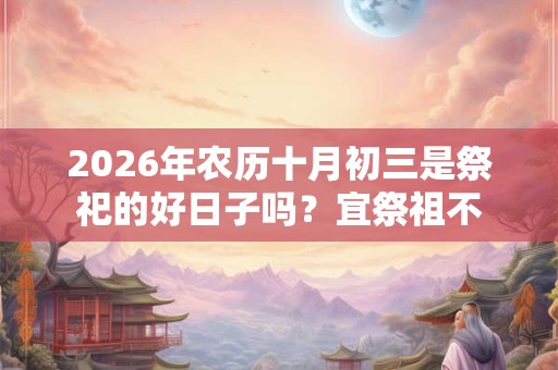 2026年农历十月初三是祭祀的好日子吗?宜祭祖不 2026年农历十月初三是祭祀的好日子吗?宜祭祖不