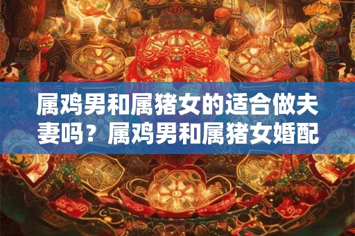 属鸡男和属猪女的适合做夫妻吗？属鸡男和属猪女婚配建议