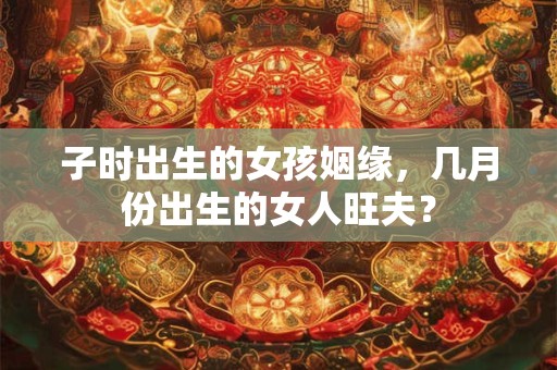 子时出生的女孩姻缘，几月份出生的女人旺夫？