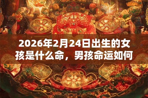 2026年2月24日出生的女孩是什么命，男孩命运如何