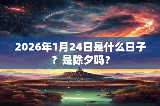 2026年1月24日是什么日子？是除夕吗？