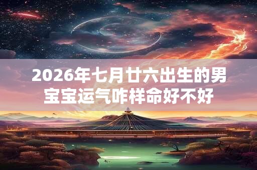 2026年七月廿六出生的男宝宝运气咋样命好不好 2026年七月廿六出生的男宝宝运气咋样命好不好