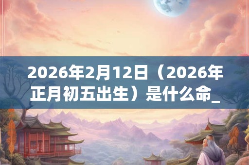 2026年2月12日(2026年正月初五出生)是什么命_命运如何 2026年2月12日(2026年正月初五出生)是什么命_命运如何
