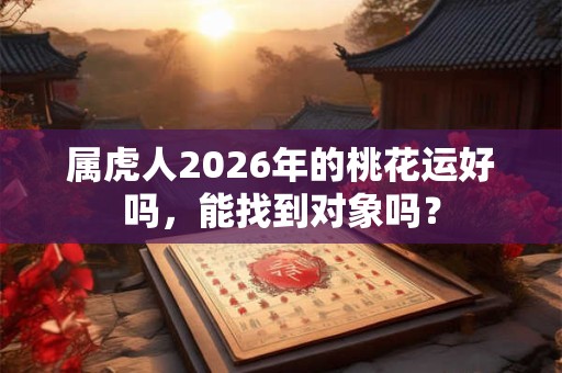 属虎人2026年的桃花运好吗,能找到对象吗? 属虎人2026年的桃花运好吗,能找到对象吗?