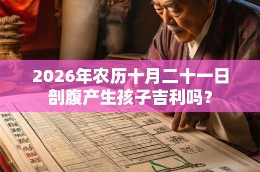 2026年农历十月二十一日剖腹产生孩子吉利吗？