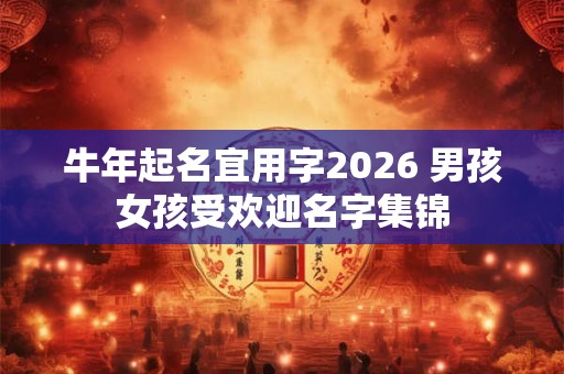 牛年起名宜用字2026 男孩女孩受欢迎名字集锦