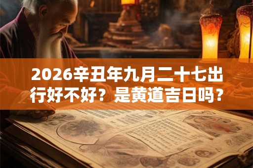 2026辛丑年九月二十七出行好不好？是黄道吉日吗？