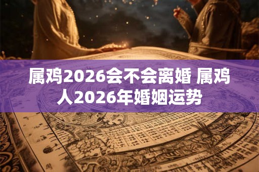 属鸡2026会不会离婚 属鸡人2026年婚姻运势