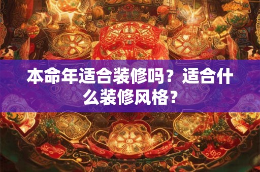 本命年适合装修吗？适合什么装修风格？