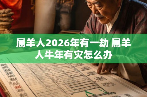 属羊人2026年有一劫 属羊人牛年有灾怎么办