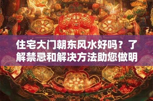 住宅大门朝东风水好吗?了解禁忌和解决方法助您做明智决策 住宅大门朝东风水好吗?了解禁忌和解决方法助您做明智决策