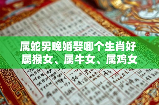 属蛇男晚婚娶哪个生肖好 属猴女、属牛女、属鸡女
