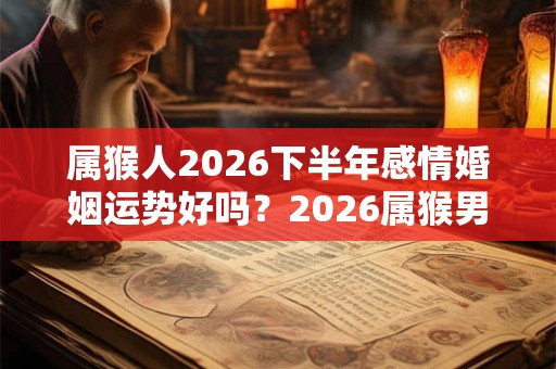属猴人2026下半年感情婚姻运势好吗？2026属猴男女的婚姻运势详解
