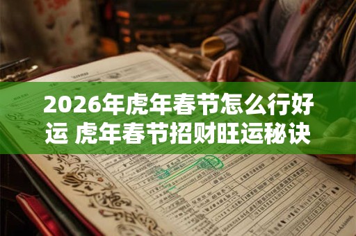 2026年虎年春节怎么行好运 虎年春节招财旺运秘诀